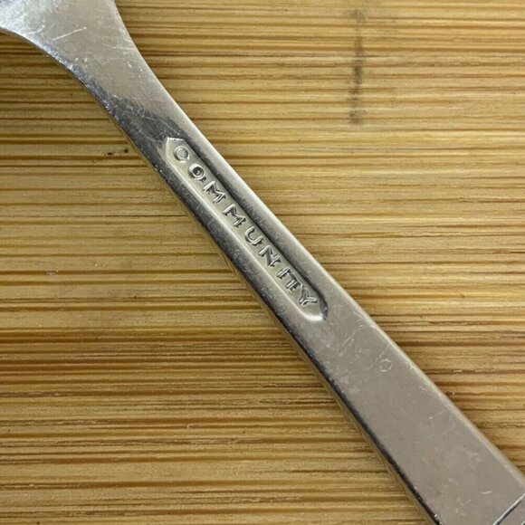 Vintage Oneida Community Morning Star 4 Dinner Forks Silverplate Flatware 1948 - Picture 4 of 4